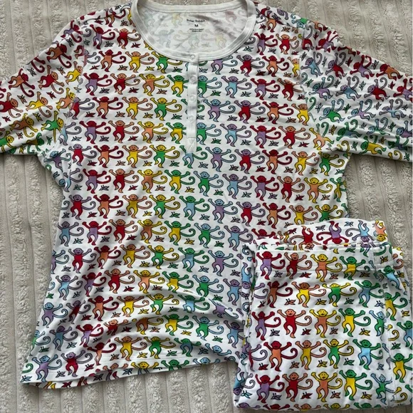 Roller Rabbit Disco Monkey Pajamas - Picture 1 of 2